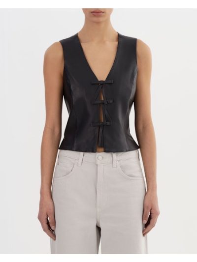 Bastina Vest in Black - coming july'25