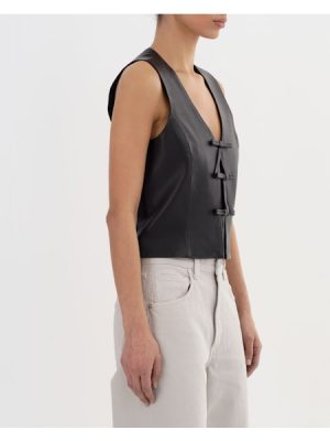 Bastina Vest in Black - coming july'25 - Image 3