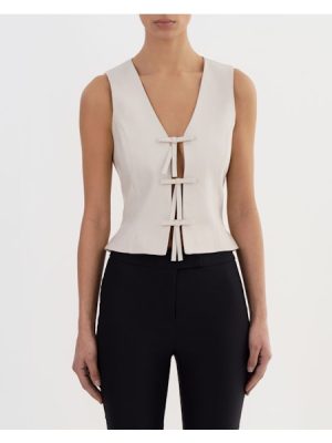 Bastina Vest in Whisper White - coming july'25