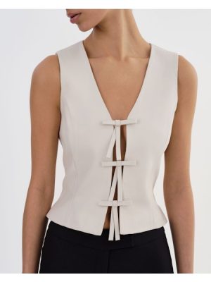 Bastina Vest in Whisper White - coming july'25 - Image 4