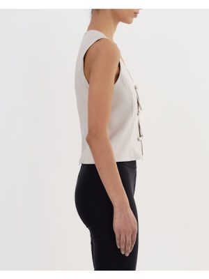 Bastina Vest in Whisper White - coming july'25 - Image 3