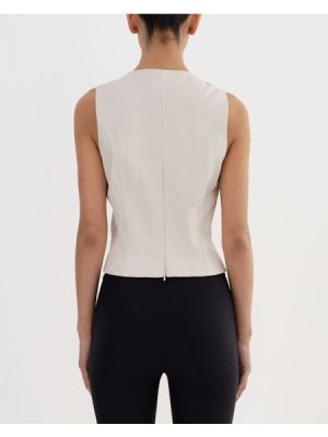 Bastina Vest in Whisper White - coming july'25 - Image 2