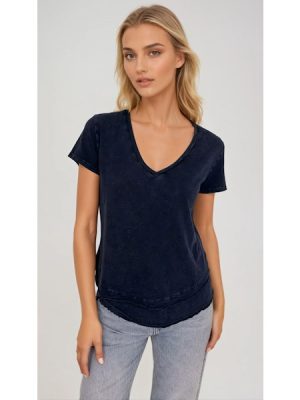 Ava Mock T-Shirt in indigo - coming july'25