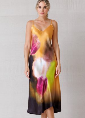 Go Slip Dress Melon Sunrise