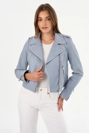DONNA Iconic Leather Biker Jacket