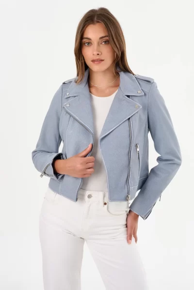 DONNA Iconic Leather Biker Jacket