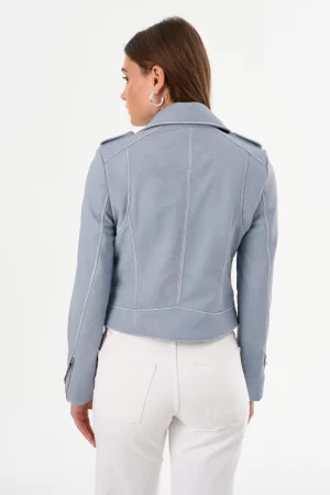 DONNA Iconic Leather Biker Jacket - Image 2