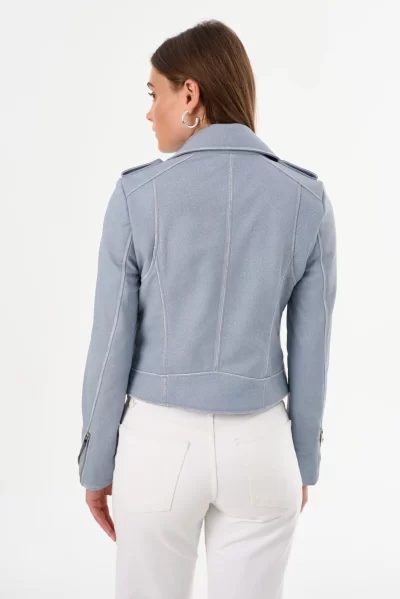 DONNA Iconic Leather Biker Jacket - Image 2