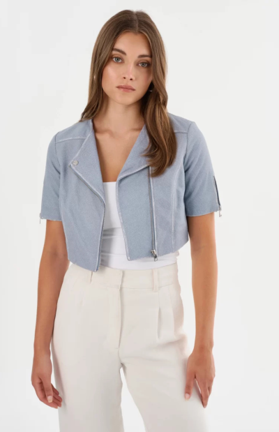 Kirsi Jacket in Light Blue Denim