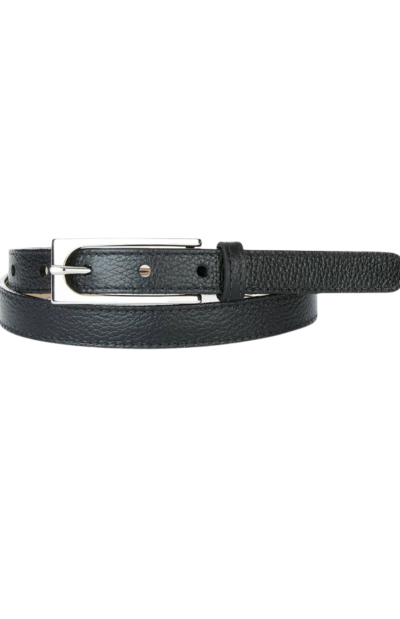 Casimir Pebbled Belt in silver
