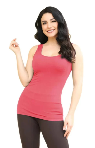 Lucia Bamboo Tank in Fushia