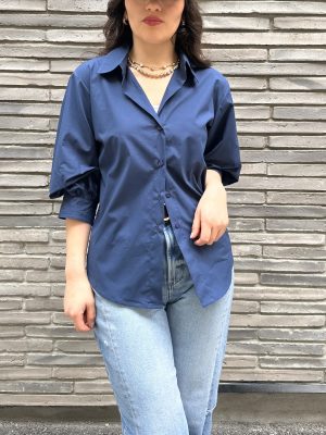 Scarlett Simple Shirt in navy
