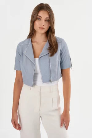Kirsi Jacket in Light Blue Denim