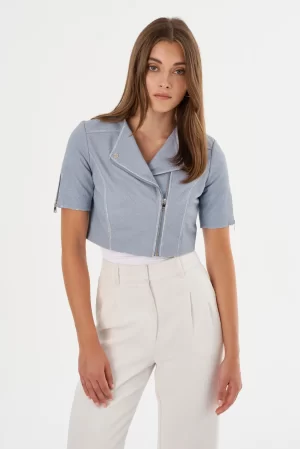 Kirsi Jacket in Light Blue Denim - Image 2