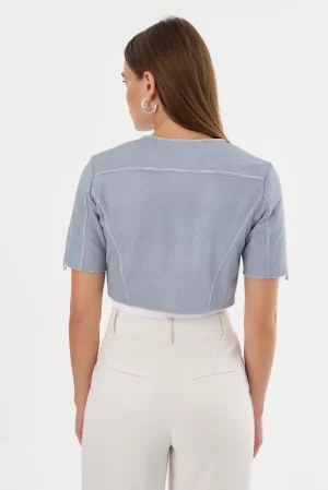 Kirsi Jacket in Light Blue Denim - Image 6