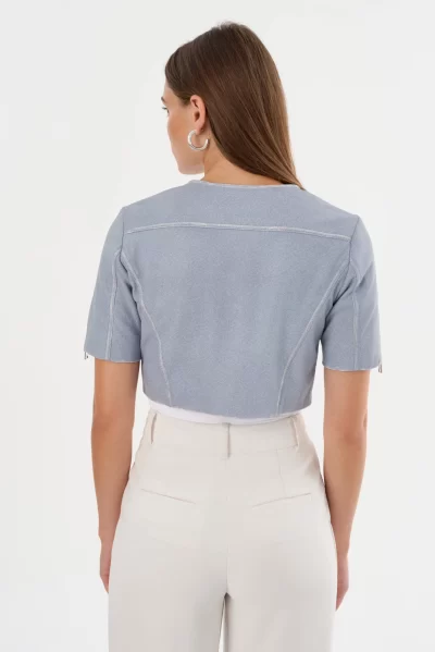 Kirsi Jacket in Light Blue Denim - Image 6