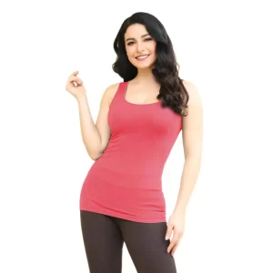 Lucia Bamboo Tank in Fushia