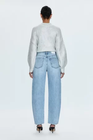 Wes High Rise Barrel Jeans in Glitz - 28 - Image 4