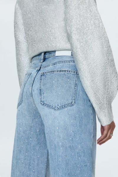 Wes High Rise Barrel Jeans in Glitz - 28 - Image 3