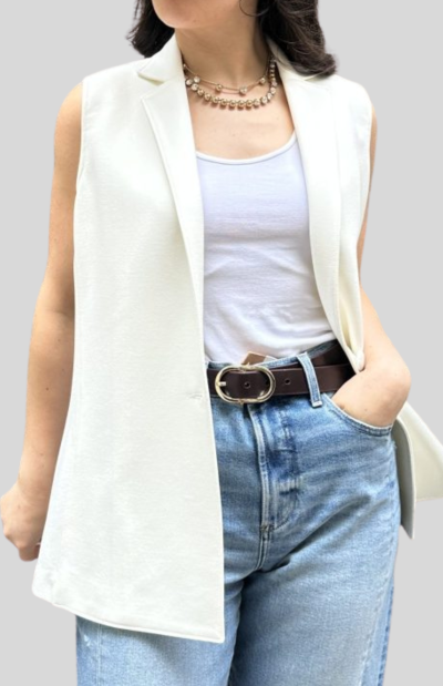 Lulu Vest in ivory