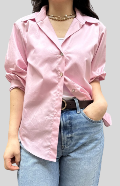 Scarlett Simple shirt in baby pink