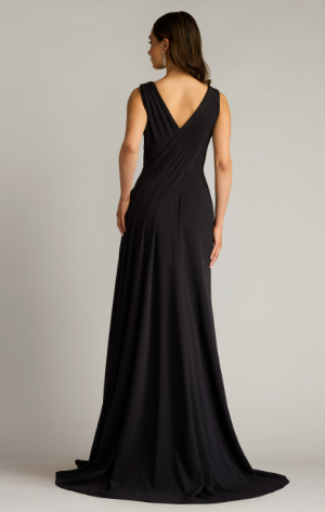Port Pleated Crepe Gown - M - Image 2