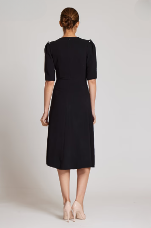 Hina Stretch Crepe Pearl Dress - Image 2