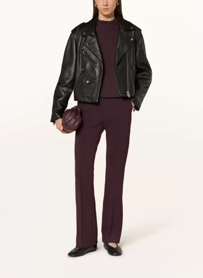 Francoise Pant in burgundy