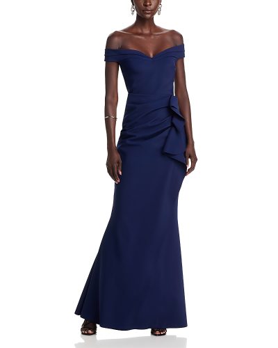 Radoslava Long Dress in blu notte