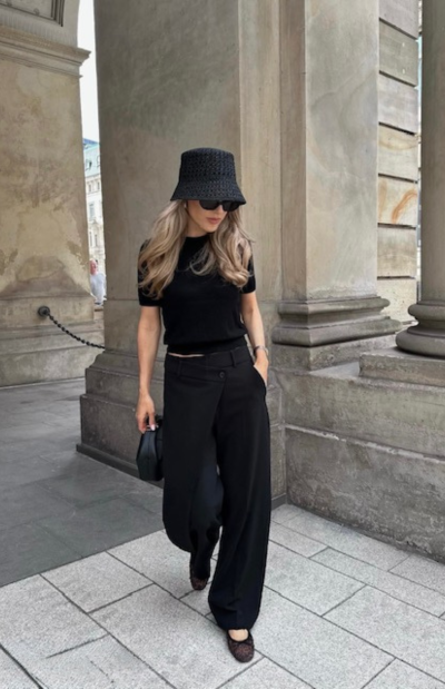 Anais wrap front pant