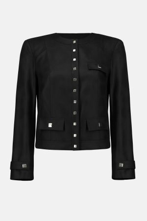 Margaret Suede Fitted Jacket - Image 2