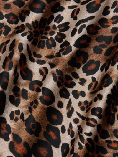 Jane Silk Camisole in leopard - Image 3