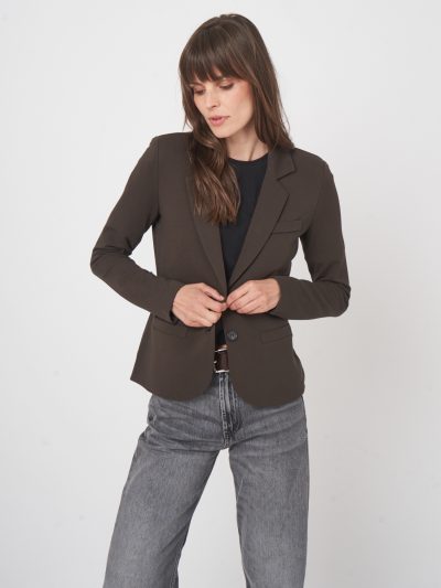 Katie Sweatshirt blazer in dark brown - Image 6