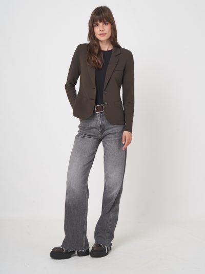 Katie Sweatshirt blazer in dark brown - Image 2