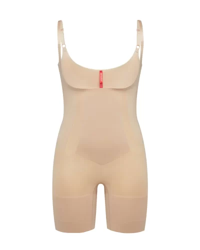 Open-Bust Mid-Thigh Bodysuit - Image 2