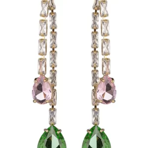 Liana Cz Fringe Dangle Earrings