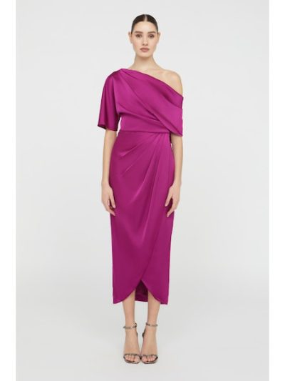 RAYNA ONE SHOULDER DRAPED GOWN - Image 5