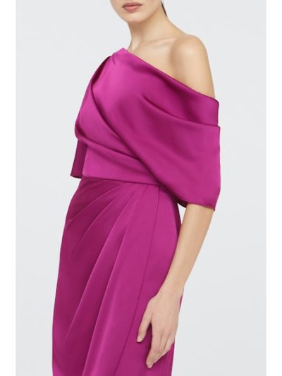 RAYNA ONE SHOULDER DRAPED GOWN - Image 2