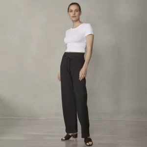 Candice Straight Pant in Dark Brown