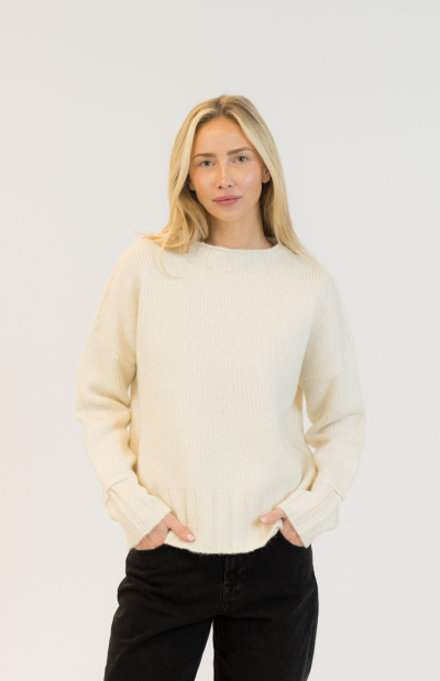 Tayna Pullover in snow white