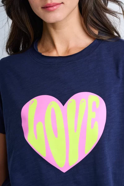 HELLO LOVE SHIRT IN NAVY - Image 4