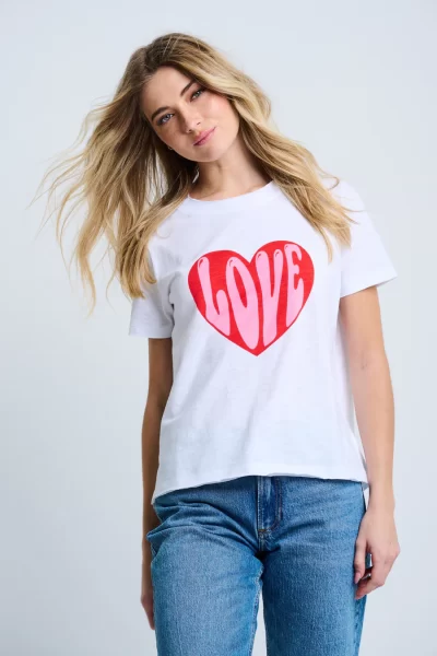 HELLO LOVE SHIRT IN WHITE - Image 5