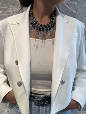 Lafeyette necklace in brown/silver