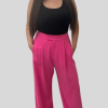Nathalie Wide Leg Pant hot pink
