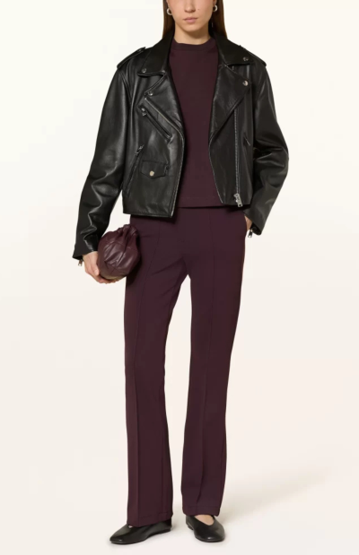 Francoise Pant in burgundy