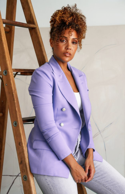 Freda's thumb jacket in Lavender- M