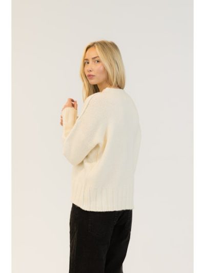 Tayna Pullover in snow white - Image 3