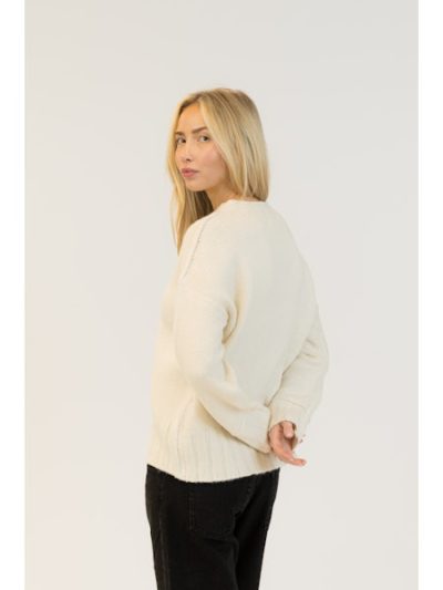 Tayna Pullover in snow white - Image 2