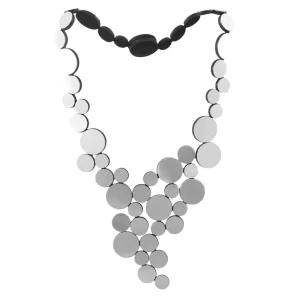 Abstraction Necklace in Silver - Image 2