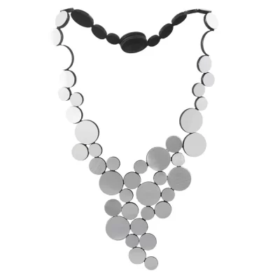 Abstraction Necklace in Silver - Image 2